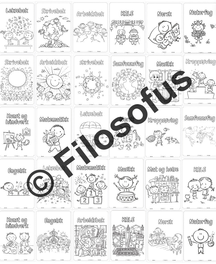 Forsider - fargelegg