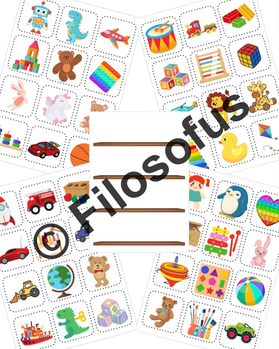 Dekorer hylla med leker