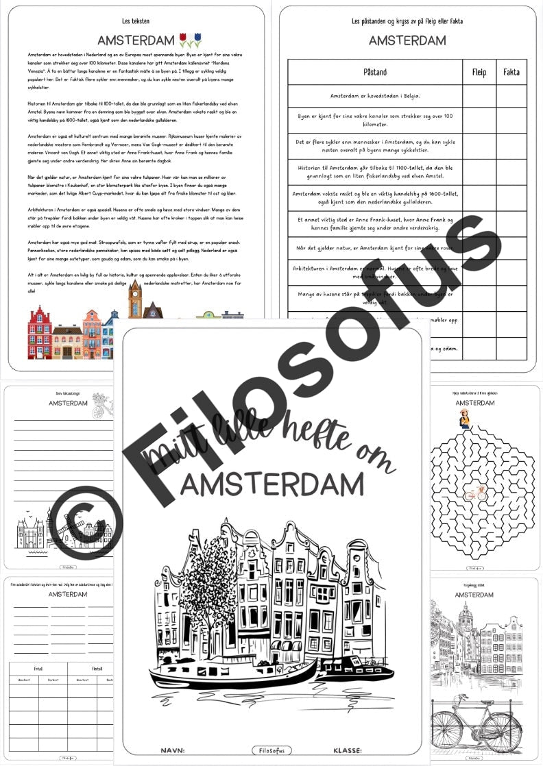 Mitt hefte om byer i Europa