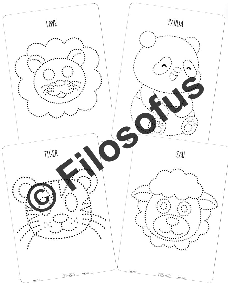 Jeg sporer og fargelegger - Hefte