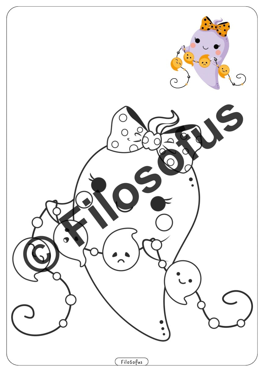 Jeg fargelegger Halloween-motiver