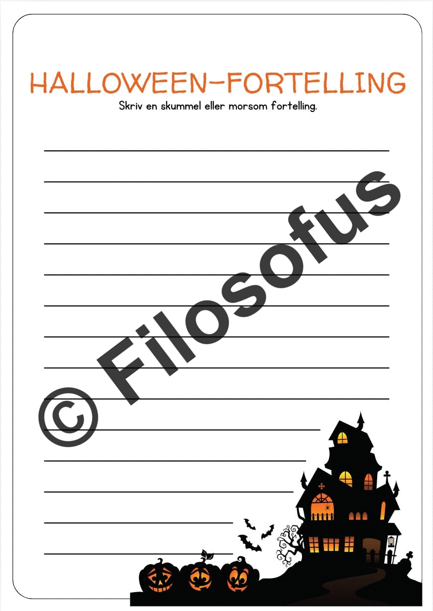 Halloween-oppgaver