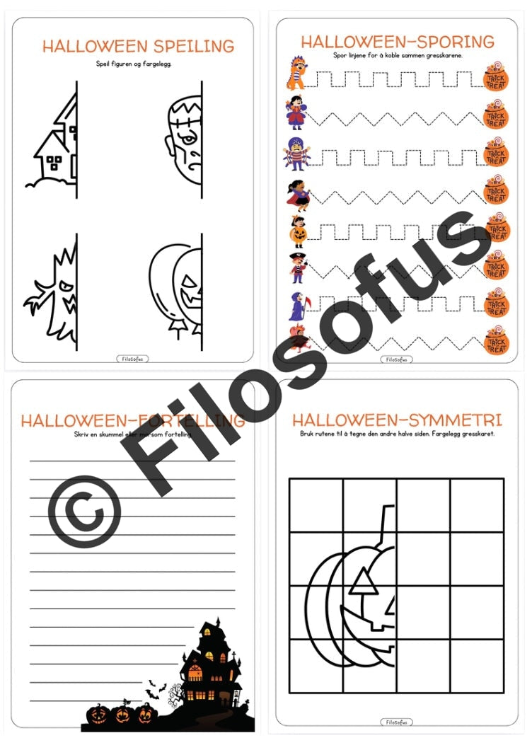 Halloween-oppgaver