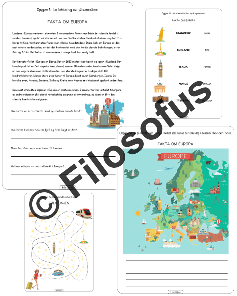 Mitt hefte om Europa