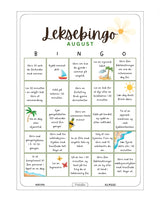Leksebingo - august