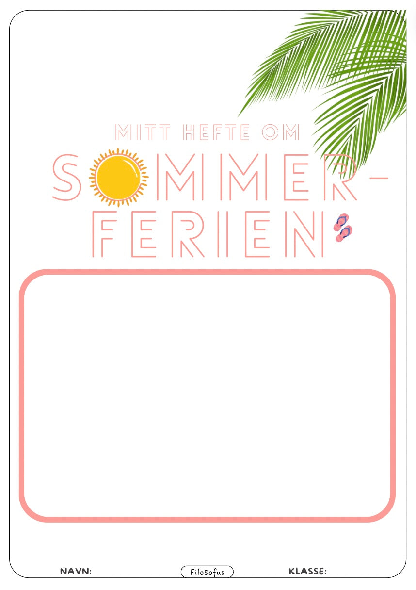 Mitt hefte om sommerferien + sommerbingo