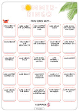 Mitt hefte om sommerferien + sommerbingo