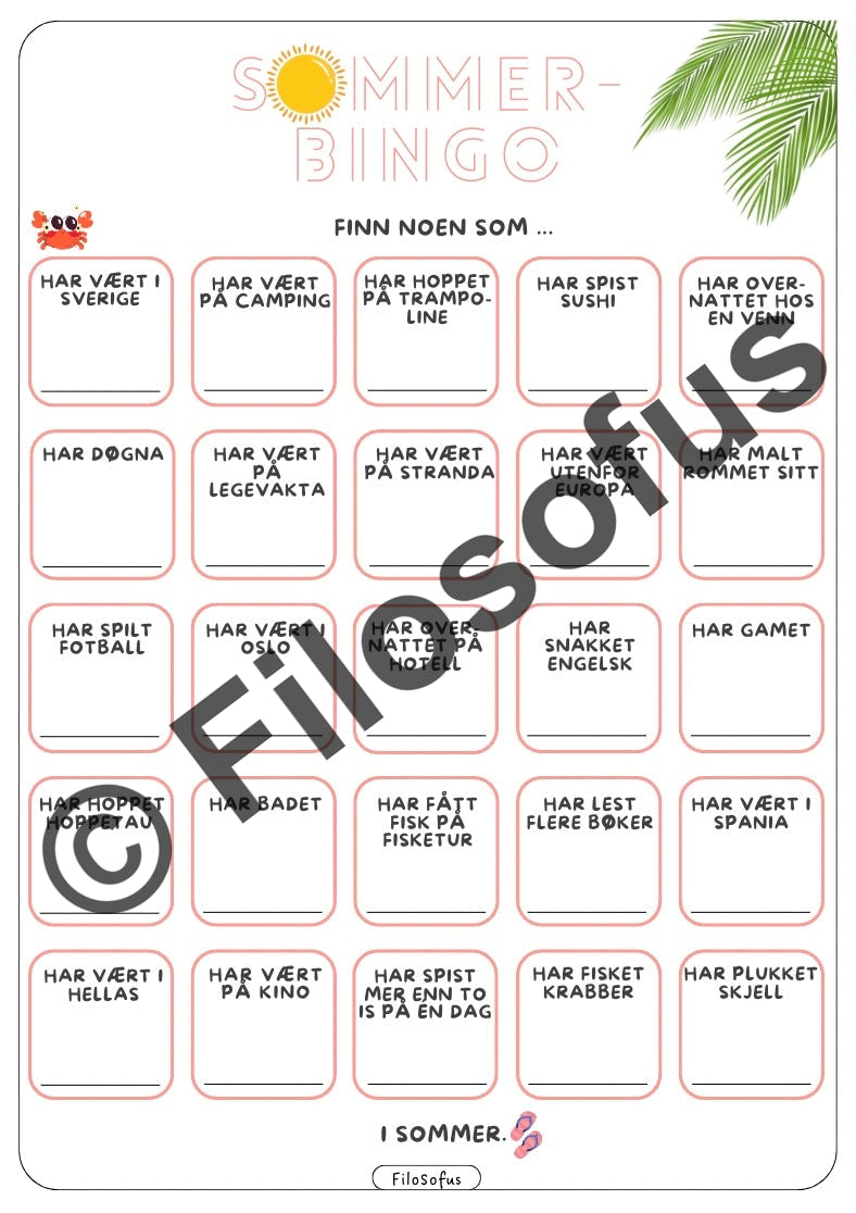 Sommerbingo
