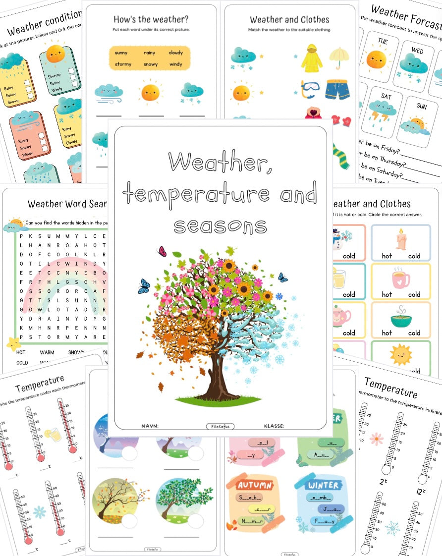 Weather, temperature and seasons