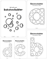 Mitt hefte med bokstavbobler
