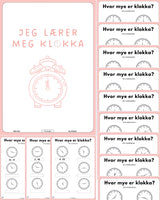 Jeg lærer meg klokka