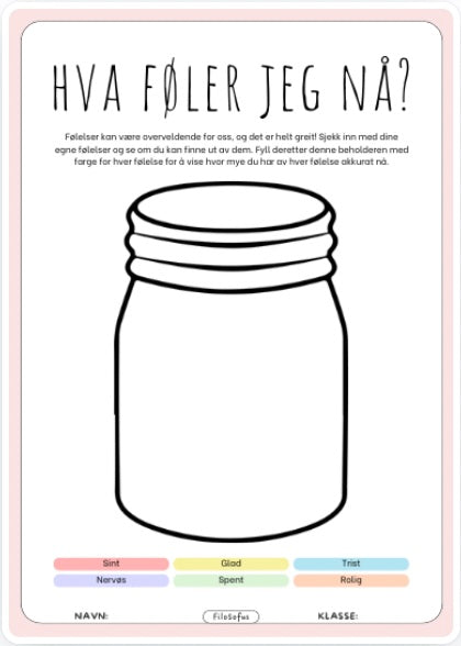 Hva føler jeg nå?