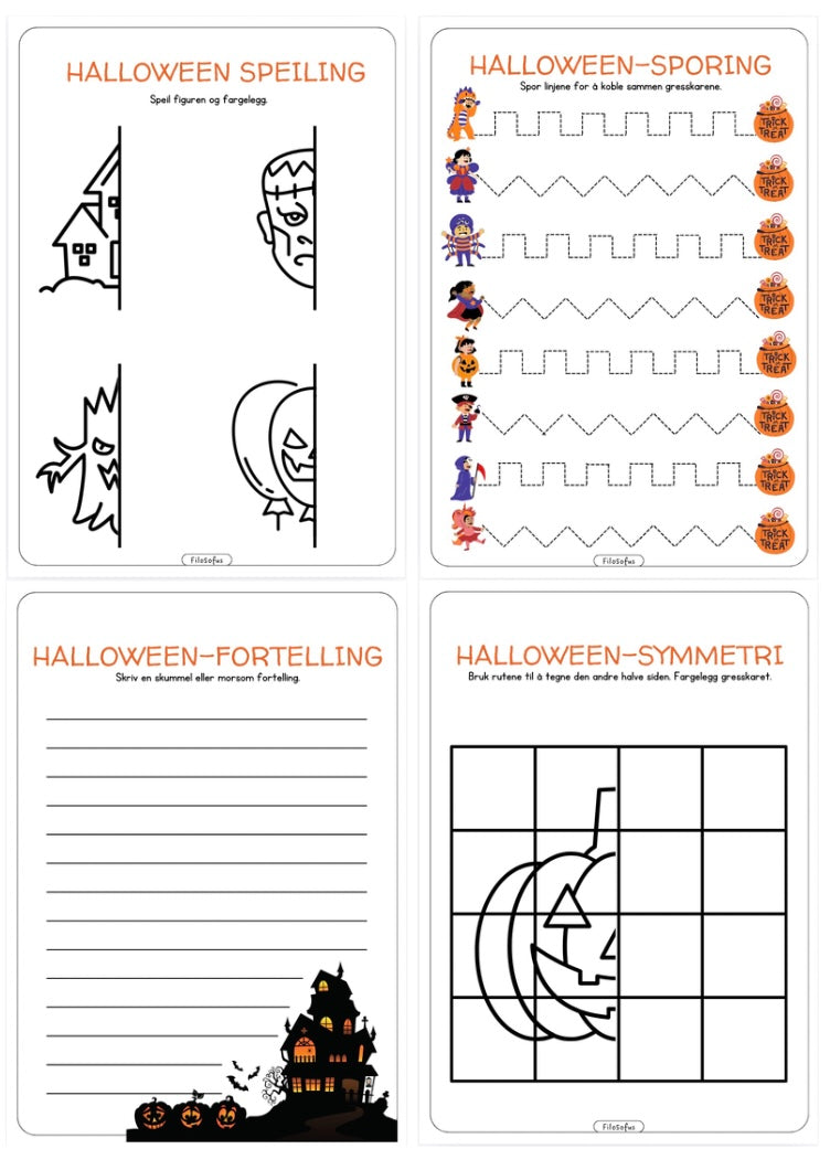 Halloween-oppgaver