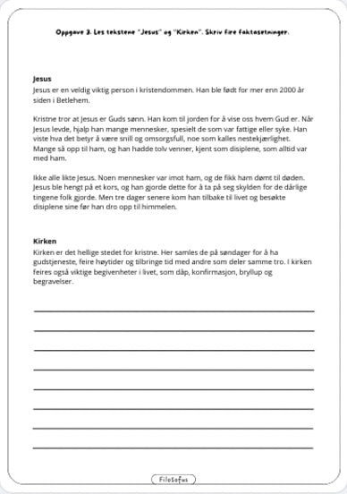 Mitt hefte om Kristendommen