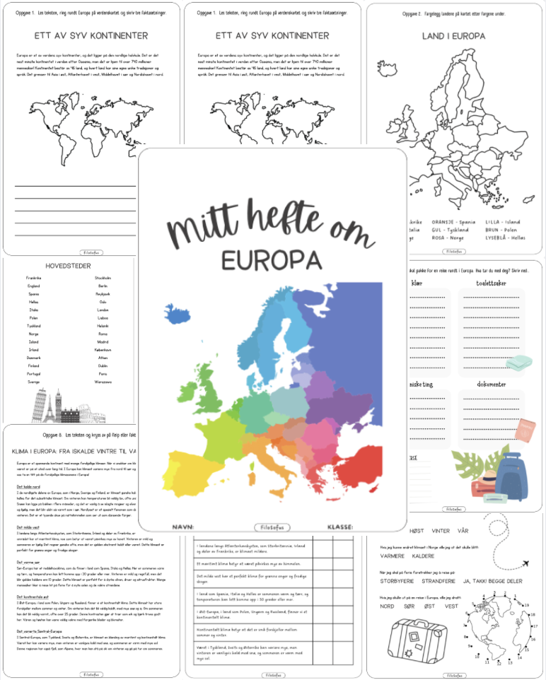 Mitt hefte om Europa